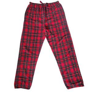 VTG Norm Thompson Flannel PJ Pants-M-90s Grunge-Cabincore Plaid-USA-Loungewear